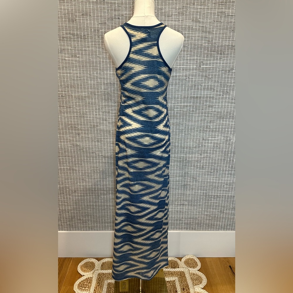 💙 Vintage Ralph Lauren Denim & Supply Women's Ikat-Print Maxi Dress 💙 - Picture 3 of 5
